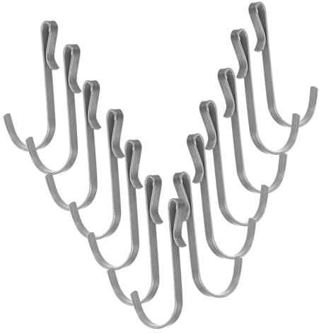 Holibanna 20 Stück J-förmige Aufhängehaken Aus Langlebigem Edelstahl Robust Vielseitig Für Küche Bad Und Kleiderschrank Schwere Lasten Tragend Praktische Drahtregal Haken