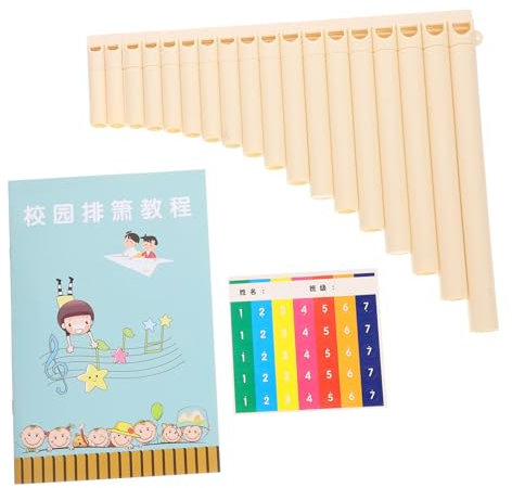 Gatuida Pädagogische Panflöte Für Schulmusikinstrument Tragbar in C-tonart Geeignet Für Anfänger Musikinstrument Geschenk