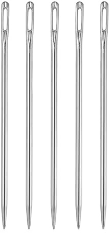 sourcing map 5pcs Upholstery Needles 3mm Diameter 100mm (3.94) Extra Long