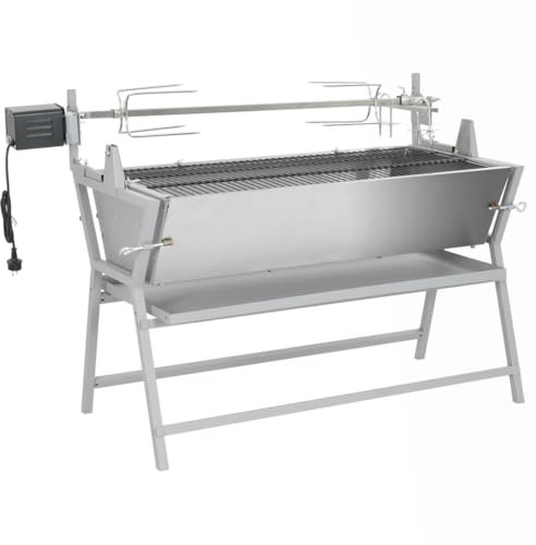 Snsowed Asador Barbacoa, Barbacoas De Carbon Y Leña, Barbacoa Portatil, Barbacoas Terrazas Pisos, Parrilla Barbacoa, Barbacoas Exterior, de Hierro y Acero Inoxidable