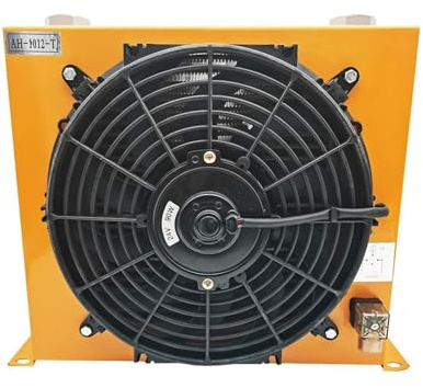 Blower Fan, AH1012T-CA Hydraulic Air Cooler Truck-Mounted Crane Modified Fuel Tank Cooling Cooler Air-Cooled Oil Radiator(DC 24V)