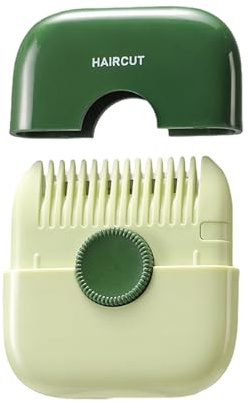 KIXZSAZ Mini outil de casse de cheveux Portable, Solution pour pointes fourchues et coiffage, ciseaux coupe et coiffage en plastique pour cheveux amincissants, Vert