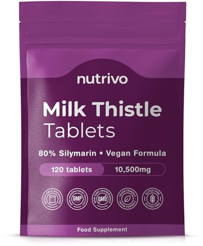 Milk Thistle High Strength Tablets 10,500mg & 80% Silymarin, 120 Count