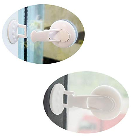 Bloque porte coulissante, Verrouillage de Sécurité pour Bébé enfant Bloque-fenêtre placard Serrures sécurité