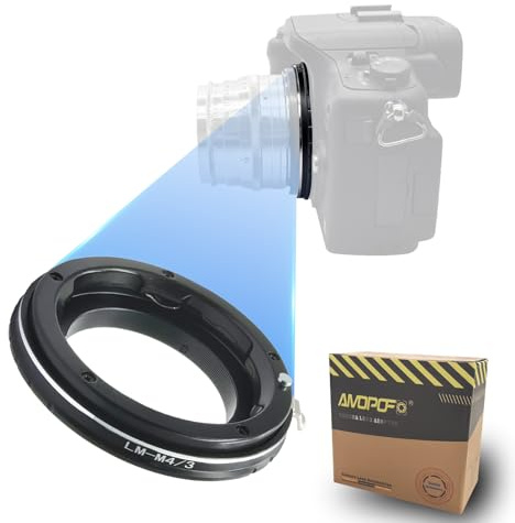 LM to M4/3 Adapter Compatible with for Leica M LM Lens to Micro Four Thirds 4/3 Camera &,for Olympus OM-D E-M10 II E-M5 II E-M1 E-M5 E-M10 E-PL5 E-PM2 E-P3 E-PL3 E-PM1 E-PL2 E-PL1 E-P2 E-P1