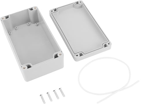 Waterproof IP65 ABS Electrical Junction Box 158x90x60mm Flame Retardant Enclosure Dust-proof Weatherproof Case for Indoor Outdoor Wiring Electronics Industrial Projects