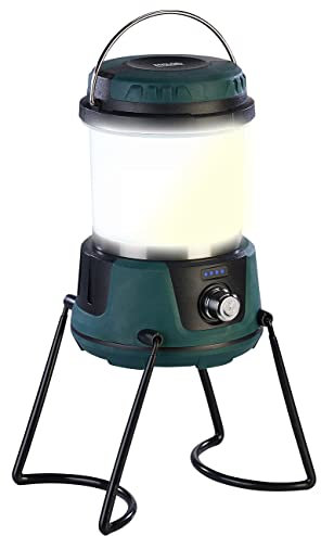 KryoLights Campinglampe Powerbank: 3in1-Akku-LED-Campinglaterne bis 800 Lumen, mit Powerbank, CCT (LED-Camping-Laterne mit, Camping-Laterne LED Akku, Tischleuchte Batterie)
