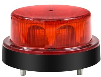 YnGia Emergenza Lampeggiante Luci, 1pcs Strobo Flash Luce Faro Luce di Sicurezza Emergenza Pericolo Avvertimento Lampeggiante Luce Marcatore Lampada per 12v 24v Auto Camion Caravan Camper Van (Rosso)