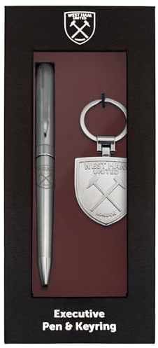 West Ham United FC Pen & Keyring Official Football Executive Gift Boxed