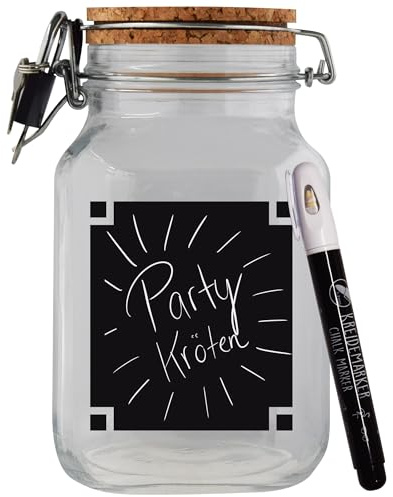 Spardose Selber Beschriften Geschenk Idee Transparent XL