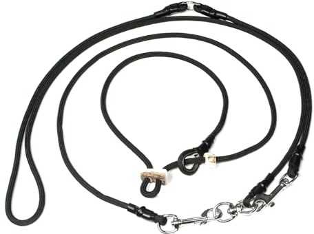 Mystique Hunting Profi Umhängeleine 6mm mit Zugbegrenzung M 295cm schwarz