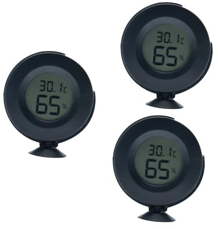 Supvox 3stücke Thermometer Hygrometer Für Reptilien Präziser Temperatur Und Feuchtigkeitsmesser Für Terrarien Aquarien Und Inkubatoren Geeignet Für Schildkröten Und Echsen