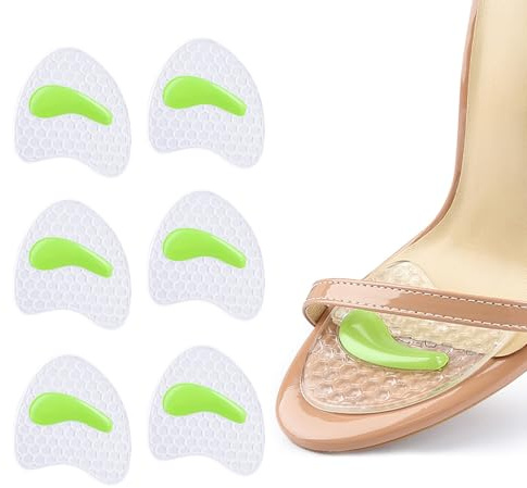 Coussinet Métatarsien pour les Femmes Anti Glissement vers l’avant Dans les Talons à Orteil Ouvert Coussins de la Plante du pied Soulager la Douleur du pied Coussinets de Chaussure