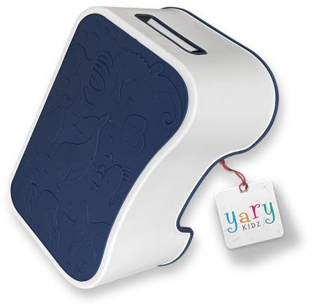 yary Kidz Tritthocker Kinder Hocker - Rutschfester Kindertritt fürs Bad, Waschbecken, Toilette, Kinderzimmer | Stabiler Toilettenhocker (37x26x16 cm), Farbe: Blau