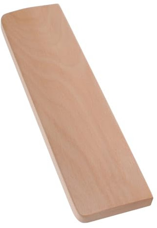 SEWACC Holz Handballenauflage Für Tastatur Mit Ergonomischem Design Rutschfesten Gummipads Handgelenkstütze Für Bürotastaturen Laptop-tippauflage Für Home Office Handauflage Aus Buchenhol