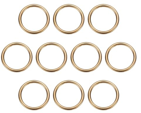 QUARKZMAN O-Ring Schnallen Zinklegierung Galvanisierte Rundring Schlaufenring für Hardware Taschen Gürtel Bastel DIY Zubehör
