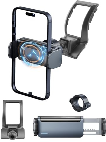 YEE PIN Soporte para teléfono móvil compatible con Toyota C-HR 2017-2024 | rotación de 360° | Bloqueo automático | Compatible con smartphones de 4 a 7 pulgadas, accesorios de coche Toyota C-HR