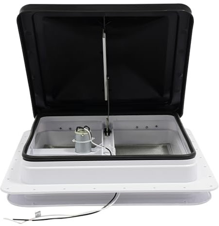 Fenêtre de toit de caravane - 42 x 42 cm - Étanche et étanche à la poussière - Ouvertures de fenêtre de toit pour caravane/camion/van