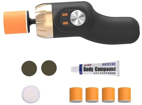 Car Polisher - Car Buffer Polisher | Rotary Polishing Machine | Portable Battery Operated Vehicle Buffer | Rechargeable Quiet Polishing Machine | Handheld Scratch Remover for Polishing Waxing