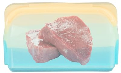 Sacs de Stockage Réutilisables en Silicone | Sacs Alimentaires Réutilisables Multifonctions,Étanche Transparent Lavable au Lave-Vaisselle Renforcé pour Sandwich Snack Céréales Voyage
