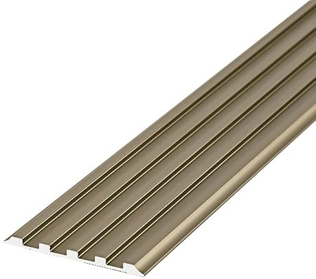 Aluminium Boden-Leiste, Bodenprofil Für Türschwelle, Für Türöffnungen, Tür-/Fliesen-/Schwellenreduzierer, Türkantenverkleidung 100cm(Bronze,49.5mm)