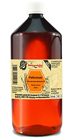 Pfefferminzöl, Mentha arvensis (1000 ml) 100% naturreines ätherisches Pfefferminz Öl