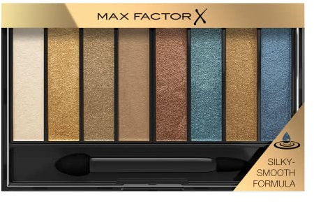 Max Factor Masterpiece Nude Palette, Farbe 004 Peacock Nudes, hochpigmentierter Lidschatten in 8 Farbtönen, 6,5 g