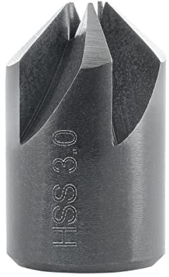 ENT 50503 Avellanador de inserción HSS, diámetro (d) 3 mm, D 12 mm, E 90°, GL 25 mm, derecho