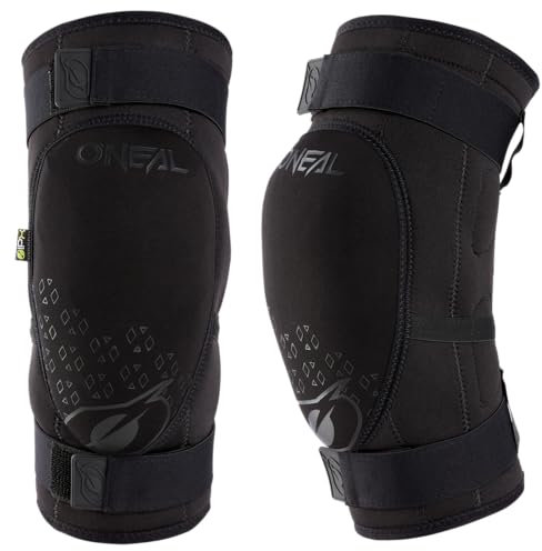 O'NEAL | Genouillères | BMX VTT Downhill | IPX® - Protection contre les chocs en polyuréthane, construction légère, matériau résistant à l'abrasion | Dirt Knee Guard V.23 | Adulte | Noir | Taille S