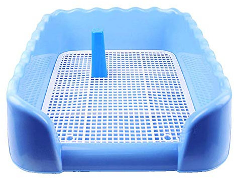 YANYUESHOP Toilette per Cani recintata, Rete in Resina con Vassoio, Colonna per Cani Maschi, vasino per Cuccioli, antispruzzo, anticorrosione, Resistente all'Usura, a Prova di morso, Facile da Pulire