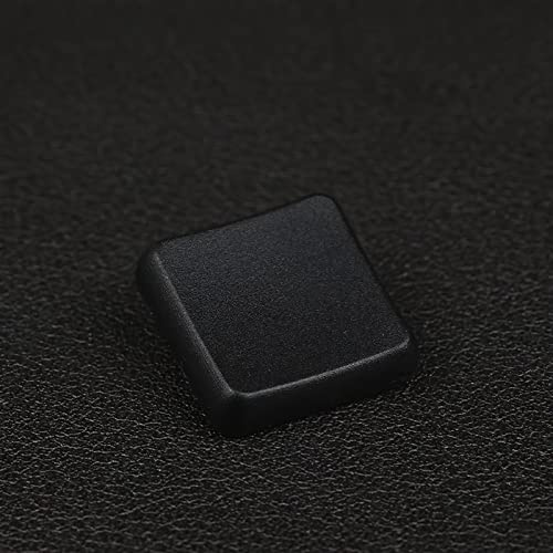 DucKey Flache Tastenkappe, Schwarz-weiße Transparente PBT Tastenkappe for Die Mechanische Tastatur Kailh 1350 Chocolate Low Switch (Color : Black, Size : 70PSC)