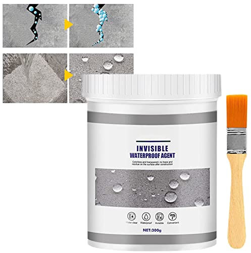 Agente Impermeabile Invisibile Permeabile, Agente Di Rivestimento Per Riparazione Di Pareti Impermeabili Trasparenti, Sigillante Per Colla Spray Anti-Perdite Per Tetti Per Pareti Esterne (300g)