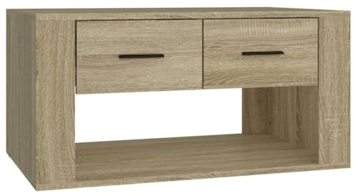 vidaXL Couchtisch Beistelltisch Wohnzimmertisch Sofatisch Teetisch Kaffeetisch Tisch Wohnzimmer Sonoma-Eiche 80x50x40cm Holzwerkstoff