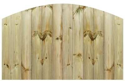 Made to Measure 3ft Wooden Garden Gate, Custom T&G Fully Framed Arch Top Treated Timber Door for Outdoor Pathway Home Access, MAX 90cm High x MAX 135cm Wide