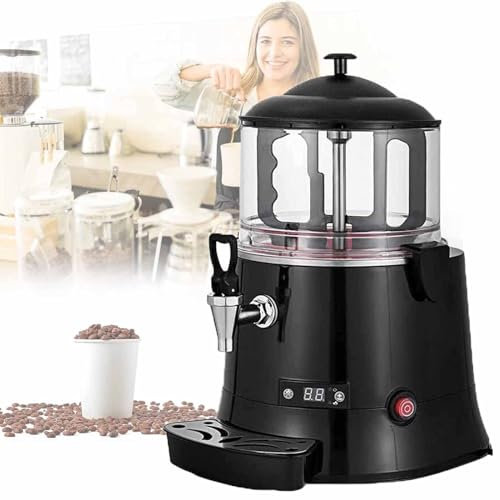 DDZJTPP 5 L 10 L Heiße Schokolade Maschine,Kommerzielle Heiße Schokolade Dispenser Maschine,30~90℃ Einstellung Heiße Schokolade Maschine,Für Espresso, Wasser, Tee, Heiße Schokolade,10L