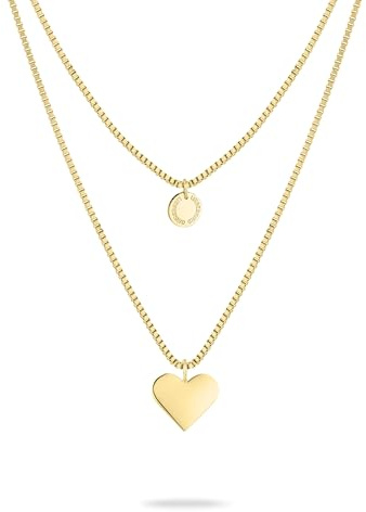 LIEBESKIND BERLIN Herz-Schmuck für Damen – Edelstahl Kette, Armband und Ohrringe mit liebevollem Herzanhänger – In verschiedenen Farben und Ausführungen – Romantische Geschenkidee