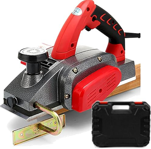 XCSCUK Raboteuse électrique portative pour Le Travail du Bois, Machine de découpe du Bois de Bureau Portable, pour Le Traitement et Le rabotage du Bois