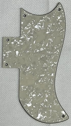 For Fit Gibson SG 61 Reissue Style Guitar Pickguard (4-lagig, Ivory White Pearl)