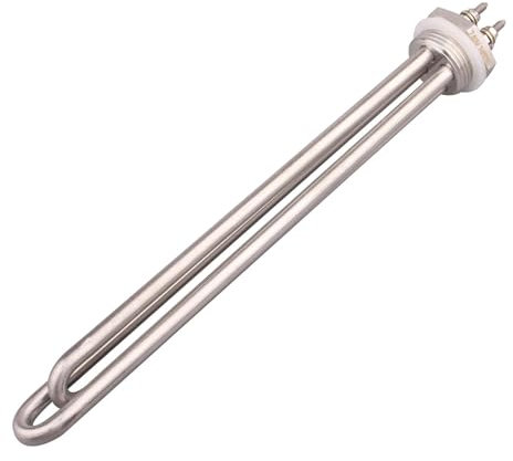 KEBLIN 1pc Water Heater 240V Immersion Heating Element 1 BSP Tubular Electric Heater For Boiler SUS304(Only heater,4800w 290mm)