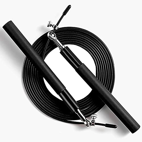 Springseil Erwachsene Fitness und Kinder | DOMIJOY Springseil Boxen Herren aus Aluminiumlegierung, 3 Meter lang, Länge verstellbar | Ideal für Seilsprungtraining, Ausdauertraining