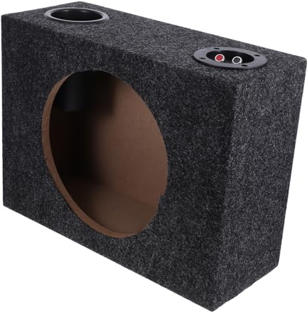 YOSADIER Auto Subwoofer Gehäuse Holzgehäuse Robust Versiegelt Subwoofer Box Ersatzteil für Fahrzeug Audio mit Einfacher Installation und Verbesserter Klangqualität