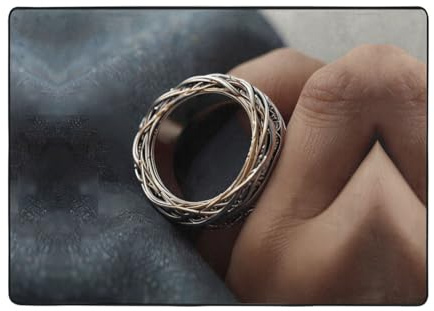 WZYCWB Alfombra tecnológica estampada con anillo de 80 x 58 pulgadas, pelo corto suave y esponjoso, adecuada para sala de estar, oficina, mesita de noche, balcón