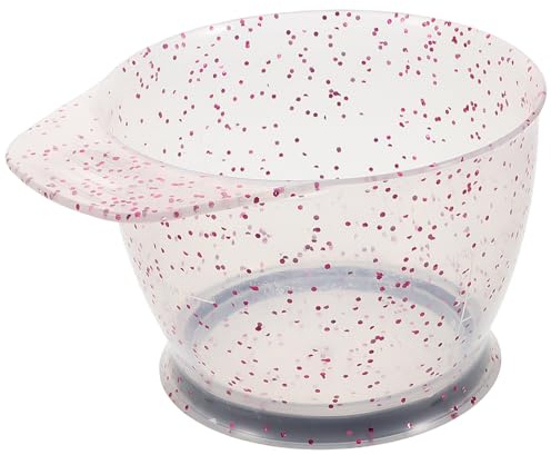 VILLCASE Tazón para Mezclar Color de Cabello Rosa de Plástico Gran Capacidad y Mezcla Uniforme para Uso en Salones de Belleza y Teñido Profesional