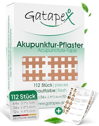 Gatapex Akupunktur-Pflaster 3 Größen L, M, S, Hautfarbe