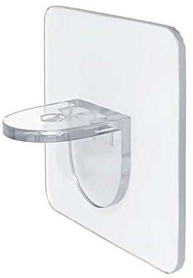 12Pack Adhesive Shelf Support Peg, Self-Adhesive L-Shaped Punch Free Support Furniture Cabinet Closet Shelf Bracket No Need to Drill Wall Hangers