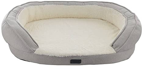 Nobby 61734 Orthopädisches Komfortbett oval AMCA grau; L x B x H: 78 x 62 x 18 cm