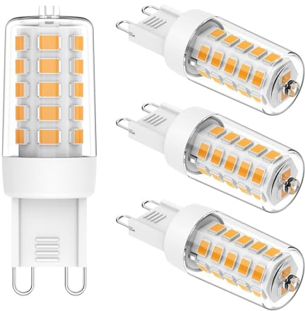 Aegislogic G9 Led Bulb 2700K Dimmable Soft Warm White for Daylight Light 330 lumens 3W Equivalent 10W 20W 30W Halogen Light Repalcement 4 Pack