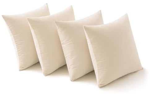 MIULEE 4er Set Kissenbezug 40×40cm Samt Farbverlauf Cremeweiß | Weicher Farbverlauf Kuschelig Pflegeleicht Langlebig Dekorativ Für Sofa Wohnzimmer Schlafzimmer Kinderzimmer Und Büro