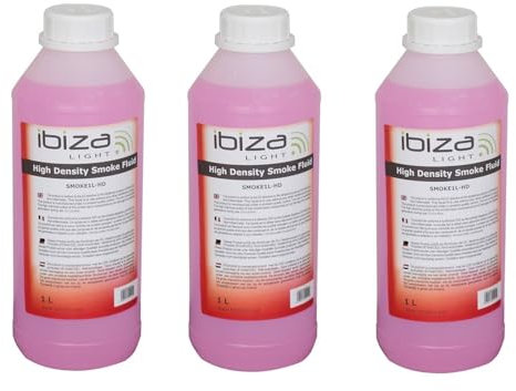 Liquide pour machine à fumée - IBIZA LIGHT SMOKE1L-HD - haute densité - 3L inclus