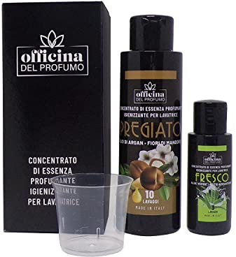 OFFICINA DEL PROFUMO ESSENZA PROFUMANTE PER BUCATO 100ML OLIO DI ARGAN E FIORI DI MANDORLO (+30ML FRAGRANZE CASUALI) CONCENTRATO, FORTE, CON IGIENIZZANTE